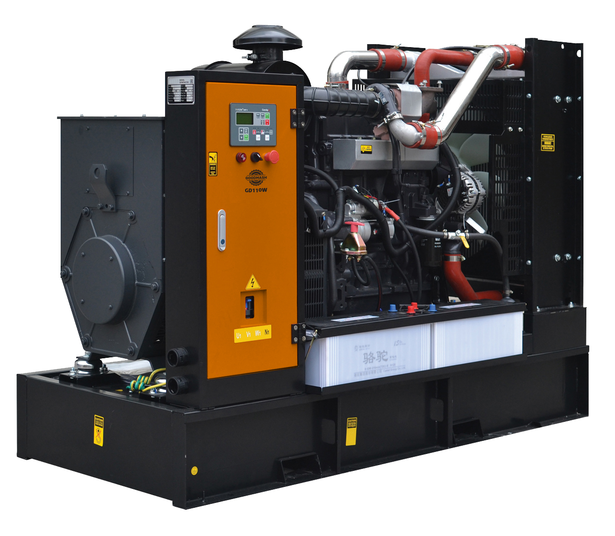 Дизельный генератор GD110W мощностью 80 кВт в открытом исполнении